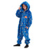 Snuggs Kids Blanket Onesie Royal Blue Space